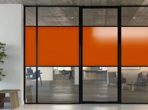 Film vitrage opacifiant orange - Luminis Films